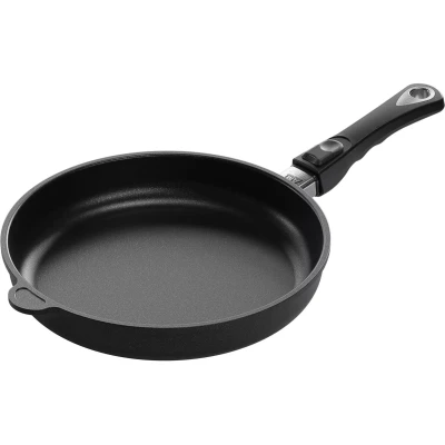 Afbeelding van AMT Gastroguss Aluminium koekenpan 28 cm Lotan® anti aanbaklaag Verwijderbare handgreep Al...