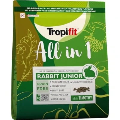 Afbeelding van 2x1,7kg Tropifit All in 1 Konijn Junior konijnenvoer