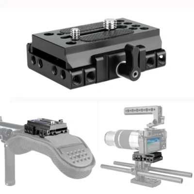 Afbeelding van NICEYRIG Quick Release Plaat Base Plate voor Manfrotto 501 577 504 701 Camera Rig, Statief, 15mm Schouder Mount