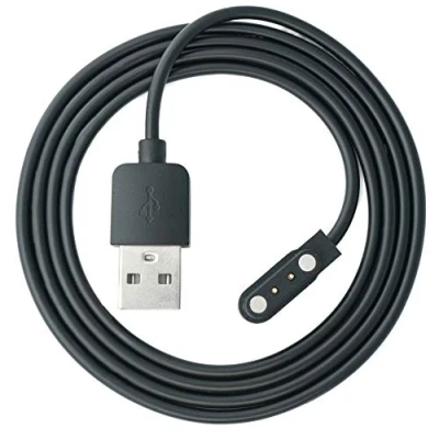 Afbeelding van System S USB 2.0 kabel in zwart oplaadkabel voor Xiaomi IMILAB KW66 Smartwatch, 72551341