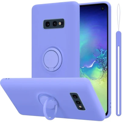 Afbeelding van Cadorabo Hoesje geschikt voor Samsung Galaxy S10e in LIQUID LICHT PAARS Beschermhoes van TPU silicone Case Cover met