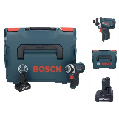 Afbeelding van Bosch GDR 12V 105 Professionele accu slagmoersleutel 12 V Nm 1/4&quot; + 1x oplaadbare 6.0 Ah L Boxx zonder oplader