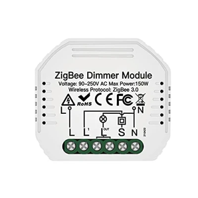 Afbeelding van ZigBee dimmer 220 V, LED Triac ZigBee, functie ook met N.O. Geheugen en timer, TUYA app, compatibel Alexa Google Home