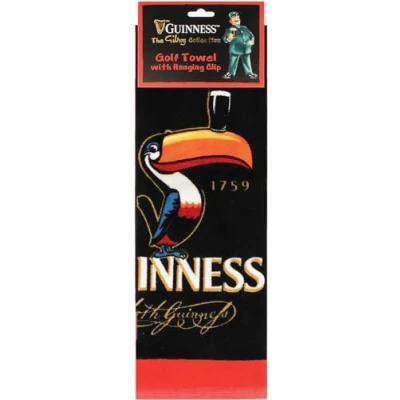 Afbeelding van Guinness Toucan Golfhanddoek met ophangclip