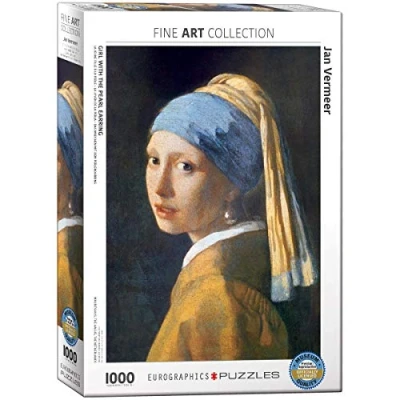 Afbeelding van Eurographics Meisje met de parel Johannes Vermeer (1000)