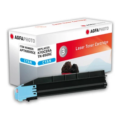 Afbeelding van APTK8505CE AP Kyocera TK8505C TA toner cyaan rebuilt 20000pagina&#039;s