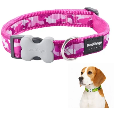 Afbeelding van Dog collar Red Dingo Fuchsia Camouflage (1,5 x 24 36 cm)