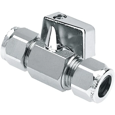 Afbeelding van Bonfix Kogelstopkraan Verchroomde knop bediening 10x10mm