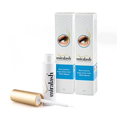 Afbeelding van 2 x Miralash 3 ml conditioner voor wimpers lange dichte serum