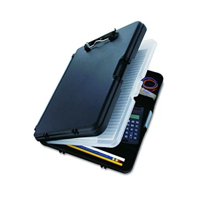 Afbeelding van Saunders WorkMate II klembord, zwart met grijze scharnieren, kunststof, opslag briefgrootte 00552