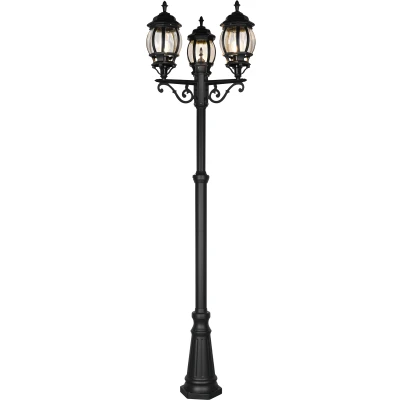 Afbeelding van TRIO ELVO Paalverlichting Zwart mat excl. 3x E27 4W Buitenverlichting IP23