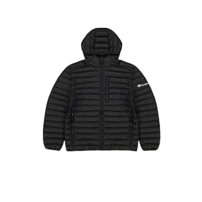 Afbeelding van Champion Light Hooded Jacket Outdoorjas, Heren, Maat: Large, Black
