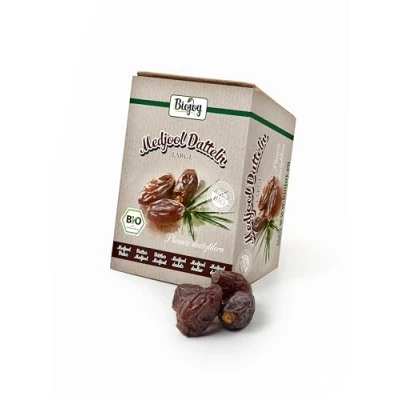 Afbeelding van Biojoy Bio Medjool dadels uit Israël, (1 kg) natuurlijk, vrij van zwavel &amp; ongezoet