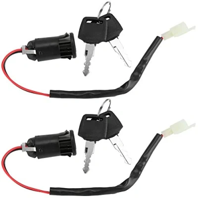 Afbeelding van Alomejor 2 stks Contactslot en Sleutel Set Driewieler Starter Elektrische Scooter Vervanging Schakelaar Lock Ontsteking
