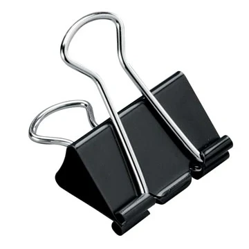 Afbeelding van Pergamy foldbackclip 32 mm, zwart, doos van 12 stuks foldbackclips