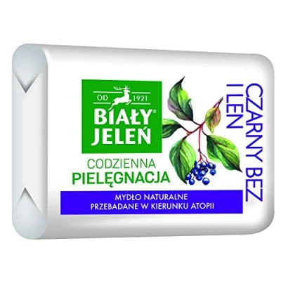Afbeelding van Biały Jeleń, Handzeep, White Deer Hypoallergeen Premium Natuurlijke Zeepzak&amp;Amp Linnen 100G