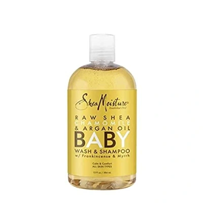 Afbeelding van Shea MOISTURE Raw Chamomile &amp; Argan Oil Baby Head To Toe Wash Shampoo 13 fl. oz. (384 ml)