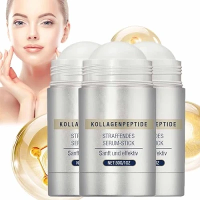 Afbeelding van Collagen Peptide Firming Serum Stick,Anti Aging Face Moisturizer,Retinol Facial Tightening Stick,Neck Care Stick Improve Skin Elasticity,Reduces Wrinkles &amp; Fine Lines (3pc)