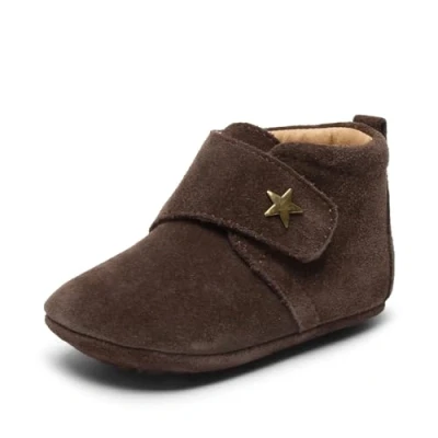 Afbeelding van Bisgaard Baby Star Uniseks kind First Walker Schoen Classic, donkerbruin, 22 EU