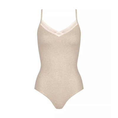 Afbeelding van Sloggi GO Ribbed Bodysuit Ivoor katoen Large Dames