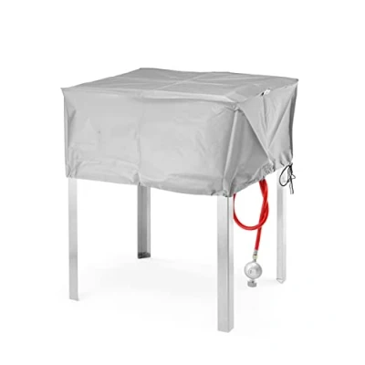 Afbeelding van HENDI Afdekhoes, beschermhoes, voor Grill Master Maxi 154717 &amp; Roast Heavy Duty 154878, hoes, weersbeschermhoes, UVA bestendig PEVA, 720x560x(H)360mm, grijs