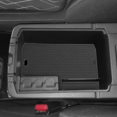 Afbeelding van YEE PIN Middenconsole compatibel met Mitsubishi Eclipse Cross 2018 2022 (Automatic &amp; Electronic Brake) 2019 2020, handschoenenkastje voor armleuning, organizer, opbergdoos antislipmat