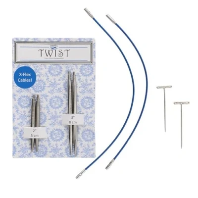 Afbeelding van ChiaoGoo TWIST Lace short combo pack 5+8cm &quot;sokkenwonder&quot; 4.0 mm