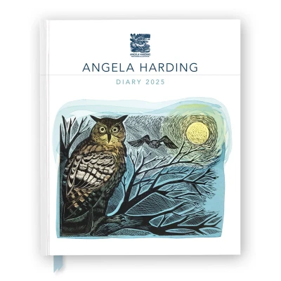 Afbeelding van Angela Harding 2025 Desk Diary Planner Week to View, Illustrated throughout