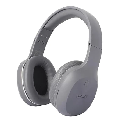 Afbeelding van Edifier W600BT GR Bluetooth headset (Bluetooth V5.1) draadloze over ear hoofdtelefoon met tot 30 uur batterijduur, gelijktijdige verbinding van twee bronnen, geïntegReerde microfoon, grijs
