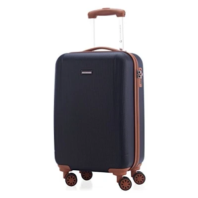 Afbeelding van Hoofdkoffer badkuip koffer handbagage harde schaal trolley rolkoffer reiskoffer, zwart (zwart) 82771004