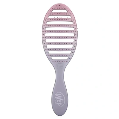 Afbeelding van WetBrush Speed Dry Detangler with Heat Resistant Heatflex Bristles and Open Vent Design to Hair Faster, For All Types, Feel Good Ombre Collection, Pink Purple