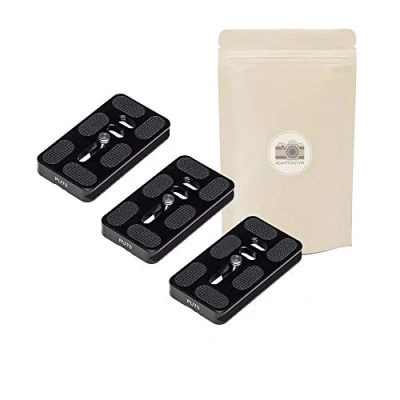 Afbeelding van 3 stuks PU 70 zool type Arca Swiss standaard mm PU70 qr70 snelwisselplaat DB qr60 Benro Gitzo Induro B0 B1 B2 J1 N1 platte boog