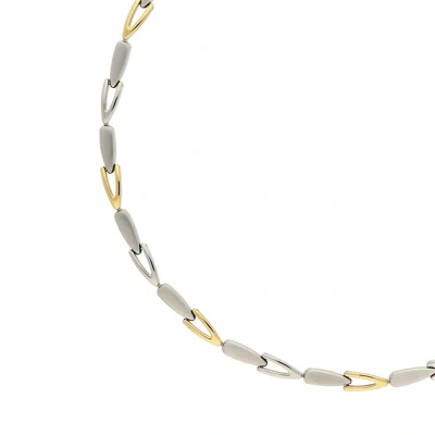 Afbeelding van Boccia 08039 02 Ketting titanium zilver en goudkleurig 45 cm