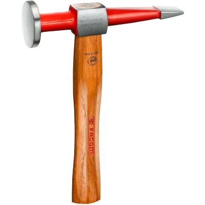 Afbeelding van Facom hamer met rechte hamerpen en ronde, platte kop 868D.40PLD1