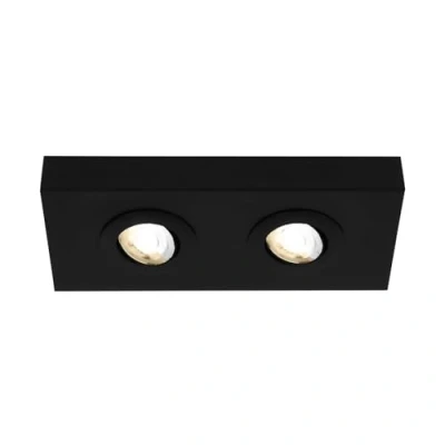 Afbeelding van BRILONER led plafondlamp met instelbare lichtkleur, draaibare plafondlamp, lamp, onderbouwlamp, keuken, woonkamerlamp, verlichting voor opbouwmontage, zwart