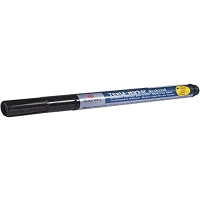 Afbeelding van Rayher 35001576 textielmarker glitter dekkend, ronde punt 1 2 mm, met ventiel, zwart