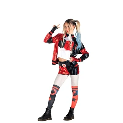Afbeelding van Ciao S.r.l Verkleedkleding Harley Quinn Rood 6 delig 8 10 Jaar