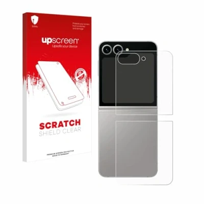 Afbeelding van upscreen Screenprotector voor Samsung Galaxy Z Flip6 (Achterkant) Folie Beschermfolie transparant