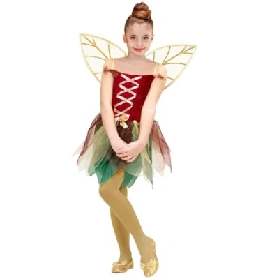 Afbeelding van Elfen Feeen &amp; Fantasy kostuum Fantasie Fee Kind Forrest Ferry Meisje Maat 140 Carnaval Verkleedkleding