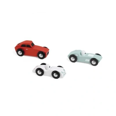Afbeelding van Classic World houten sportauto&quot;;s set, 3st.