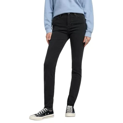 Afbeelding van Lee Scarlett High Jeans, Washed Black, 26W/31L