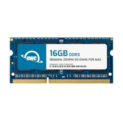 Afbeelding van OWC 1867DDR3S16G geheugenmodule 16 GB DDR3 1866 MHz (16 GB, 1 x DDR3, MHz, 204 pins beeldscherm)