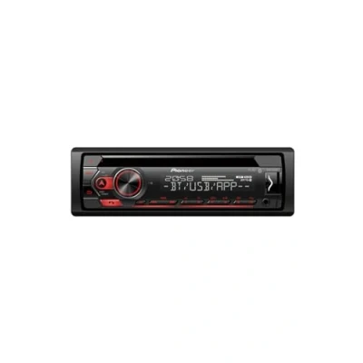 Afbeelding van Pioneer DEH S320BT Autoradio Enkel din Rood CD Tuner USB Bluetooth 4 x 50 W