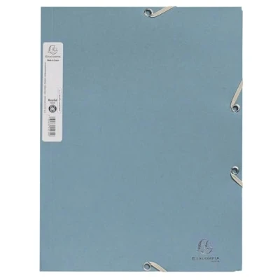 Afbeelding van Exacompta 55232E 25x Chem. 3rab+élast. A4 AutentiK Bleu