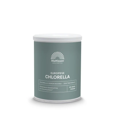 Afbeelding van Mattisson HealthStyle Europese Chlorella Poeder 125GR