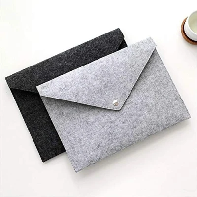Afbeelding van 2Pcs Vilt File Mappen Uitbreiden A4 Papier Organizer Document Draagtas Draagbare Envelop Handtas