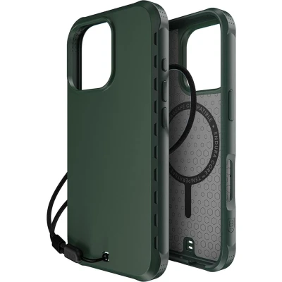 Afbeelding van Apple iPhone 16 Pro MagSafe Hoesje Kunststof BodyGuardz Backcover/Hardcase Donkergroen Telefoonhoesje Shockproof/Valbescherming