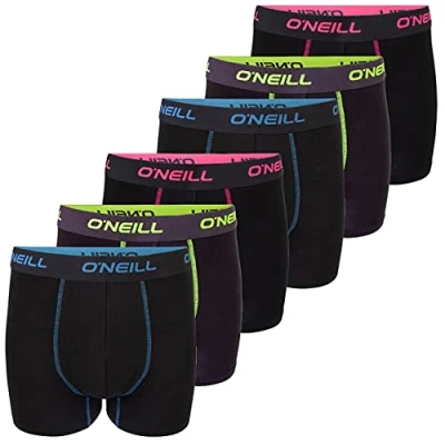 Afbeelding van O&#039;Neill 6 PACK Onderbroeken, Heren, Maat: XXL, Black neon