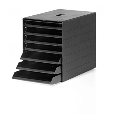 Afbeelding van Durable ladebox A4 Idealbox Plus 7 vakken, Blue Angel gecertificeerd, 100% recycleerbaar, antraciet, 1712001058