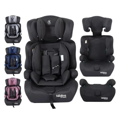 Afbeelding van FableKids Kinderautostoel, 3 punts veiligheidsgordel, autokinderzitje vanaf 15 m, autostoel voor kinderen 76 150 cm, kinderzitje verstelbare hoofdsteun, ECE R129/03, verstelbaar 44,5 x 41 68 75